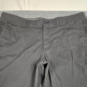 Haggar Men's 42X30 Utility Straight Fit Cargo Grey Pant #156